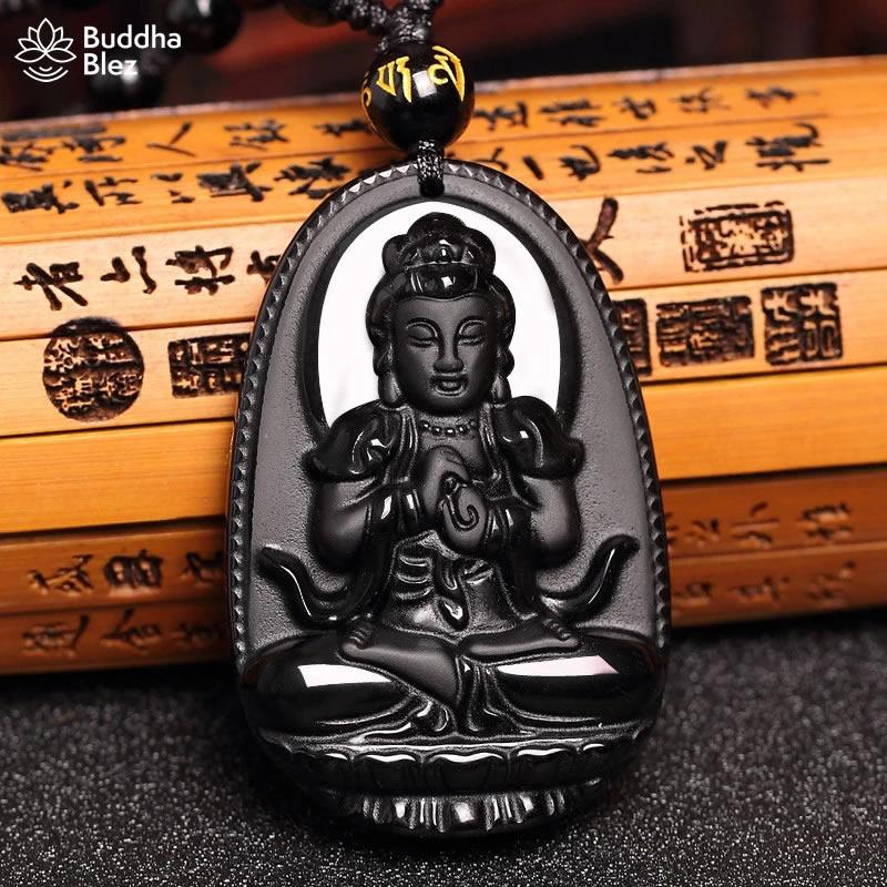 Buddhablez™ Hand Carved Buddha Amulet Pendant Necklace
