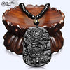 Load image into Gallery viewer, Buddhablez™ The Dragon Guardian Obsidian Pendant