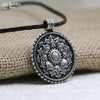 Load image into Gallery viewer, Buddhablez™ Antique Silver Om Lotus Mandala Pendant Necklace