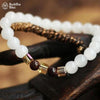 Buddhablez™ Natural White Chalcedony Positivity Bracelet