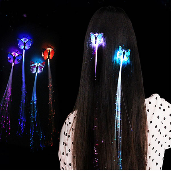 8 Pcs Led Butterfly Hair Lights