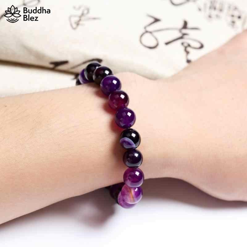 Buddhablez™ Purple Agate Power Bracelet