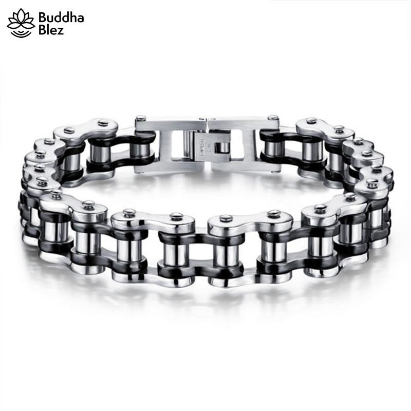 Buddhablez™ Cool Stainless Steel Men's Biker Chain Bracelet