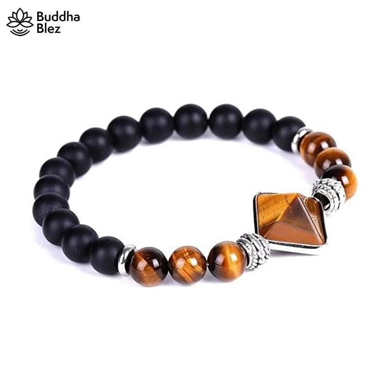 Buddhablez™ Balancing Pyramid Quartz Charm Bracelet