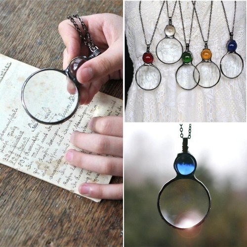 Magnifying Glass Necklace Gift