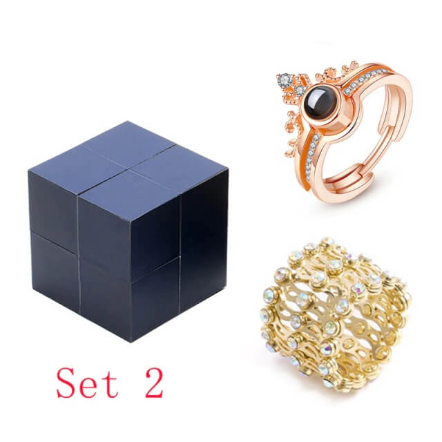 Creative Ring, Bracelet And Puzzle Jewelry Box