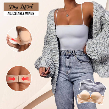 Strapless Front Buckle Lift Bra