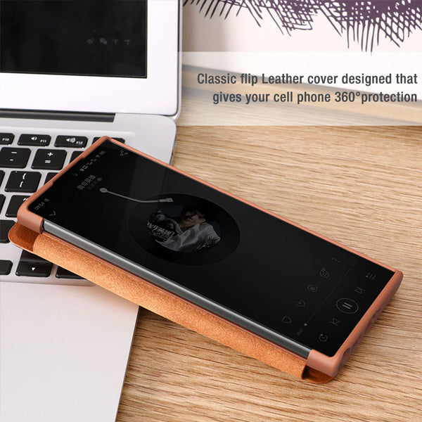 LUXURY CAMERA PROTECTION FLIP LEATHER CASE FOR SAMSUNG GALAXY S22 SERIES