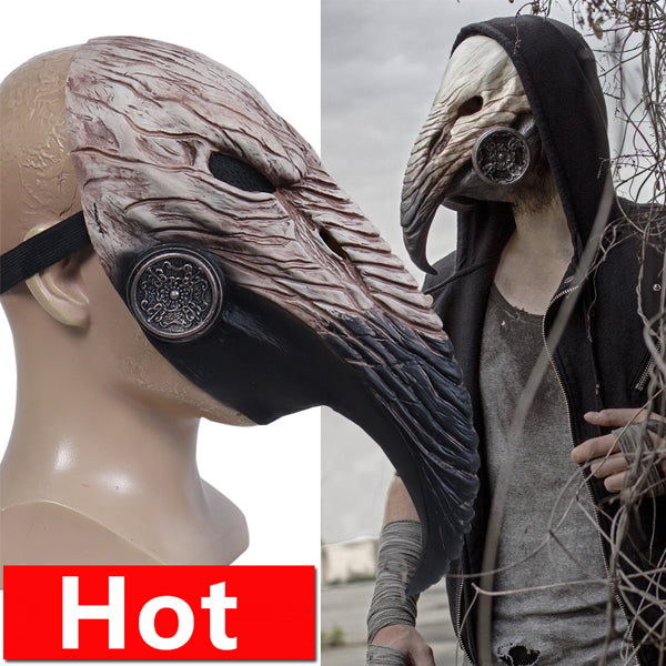 Steampunk bird beak mask for cosplay