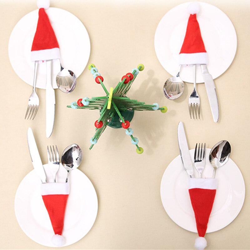 Santa Hat Cutlery Set Holder