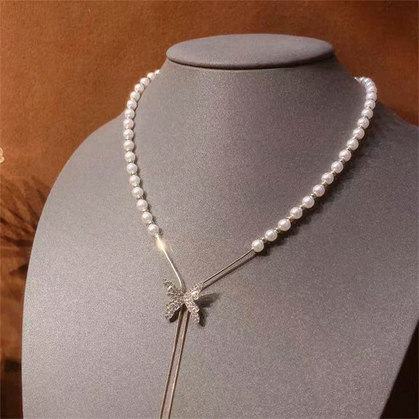 Xionn™ Butterfly Pearl Necklace