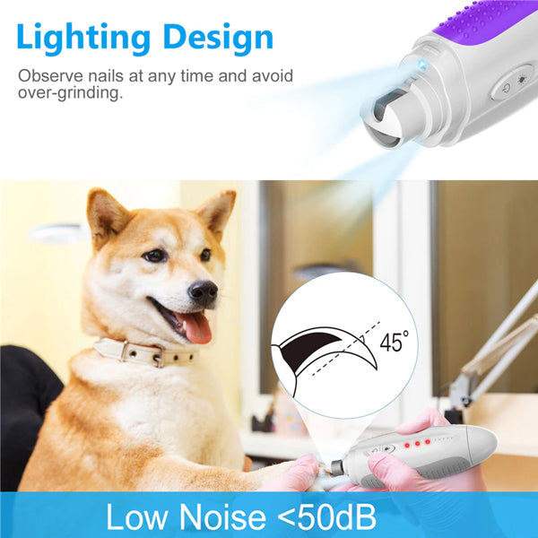 Electric Pet Nail Grinder LED