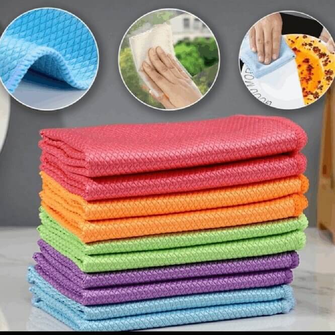 Streak Free Miracle Cleaning Cloths - Reusable