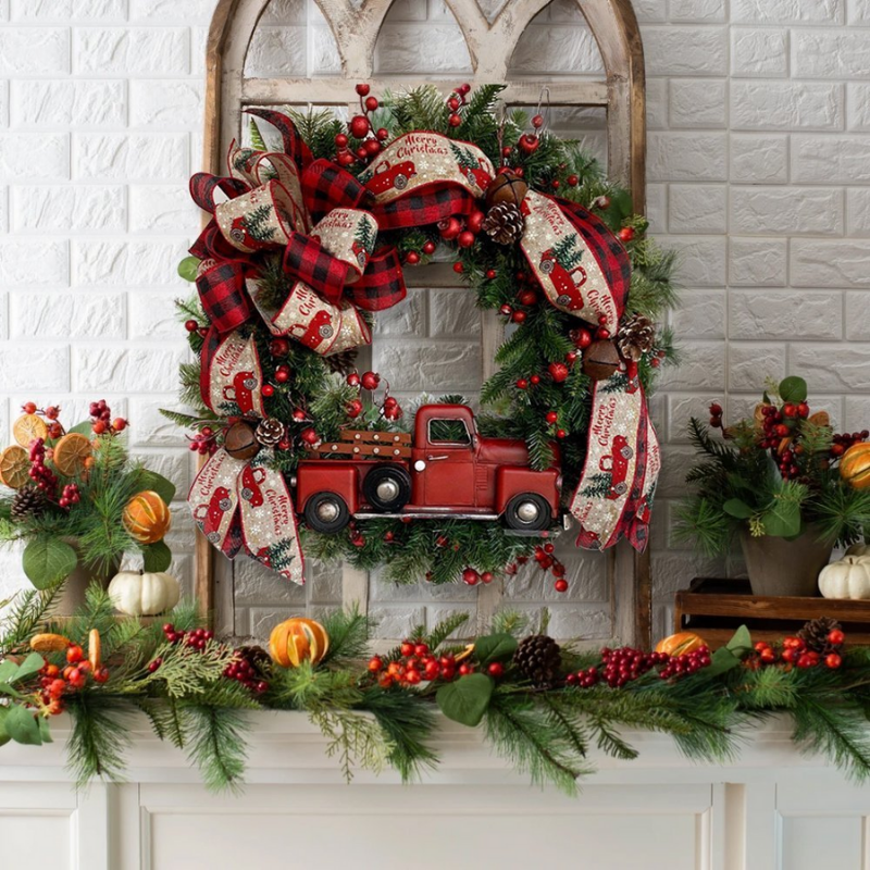 Rome™ Red Truck Christmas Wreath
