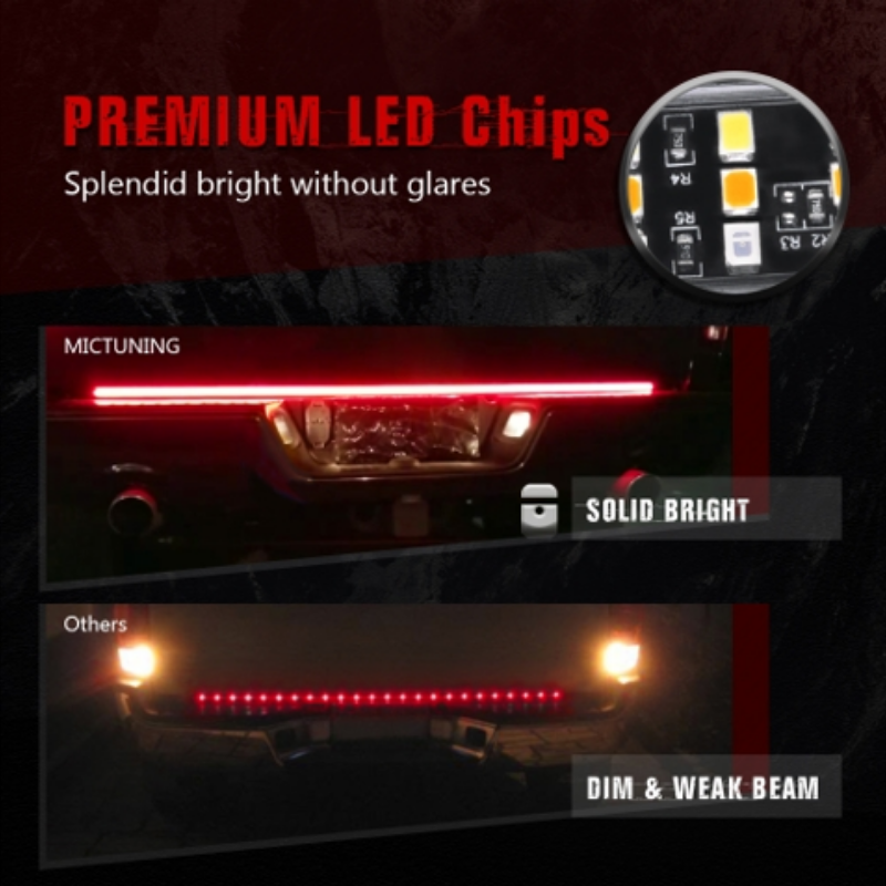 LED tailgate lights, turn signals and driving and reversing lights