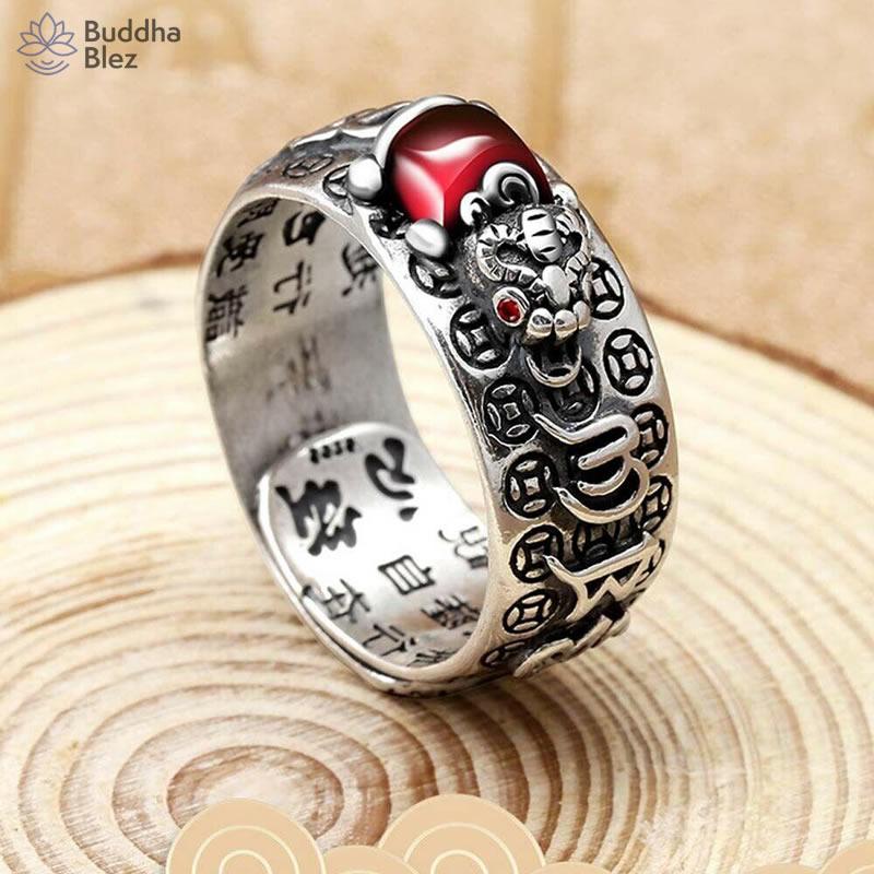 Buddhablez™ Feng Shui Pixiu Vintage Ring