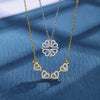 Heart Flower Pendant Necklace