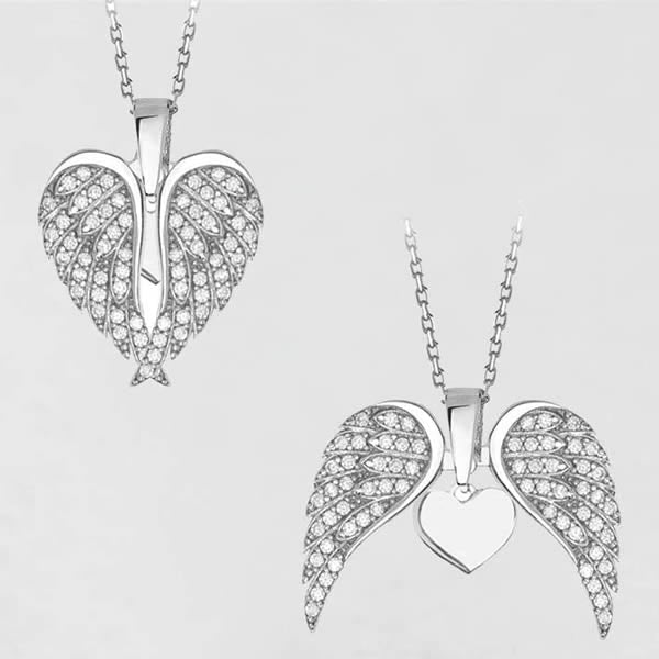 Guardian Angel Heart Necklace