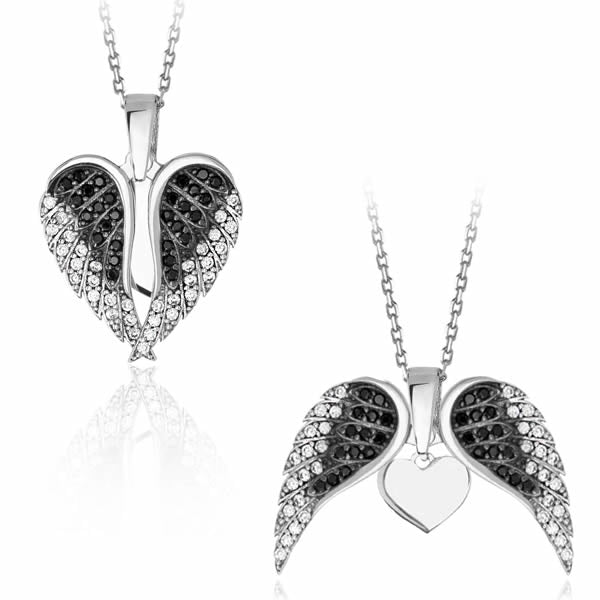 Guardian Angel Heart Necklace
