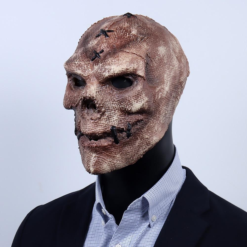 Evil Skull Burlap Mask