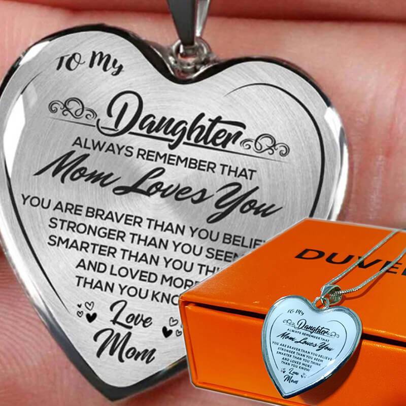 From Mom to Daughter - Heart Necklace