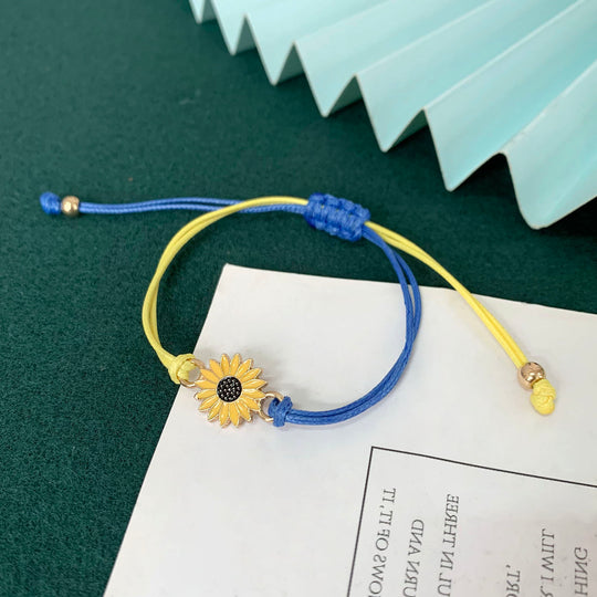 Ukraine Sunflower Bracelet