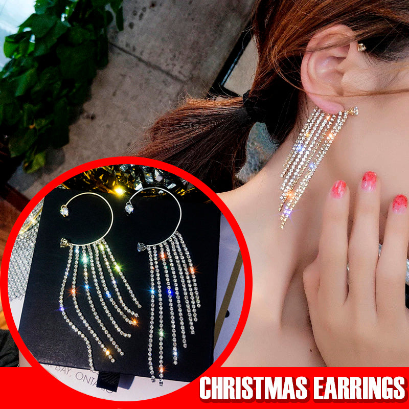 [Special Offer] Get Extra Valen™ Christmas Sparkly Diamond Tassel Earrings at 65% OFF