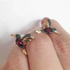 Handmade hummingbird earrings