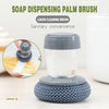 Palm brush kitchen soap dispenser 2 in 1