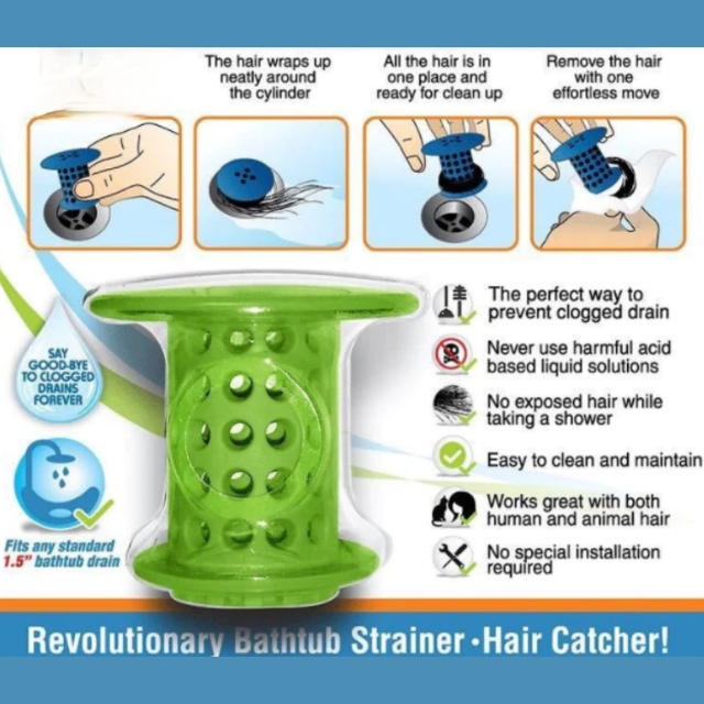 Bathtub Revolutionary Hair Catcher