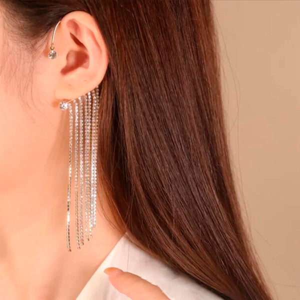 Valen™ Shiny Diamond Tassel Earrings